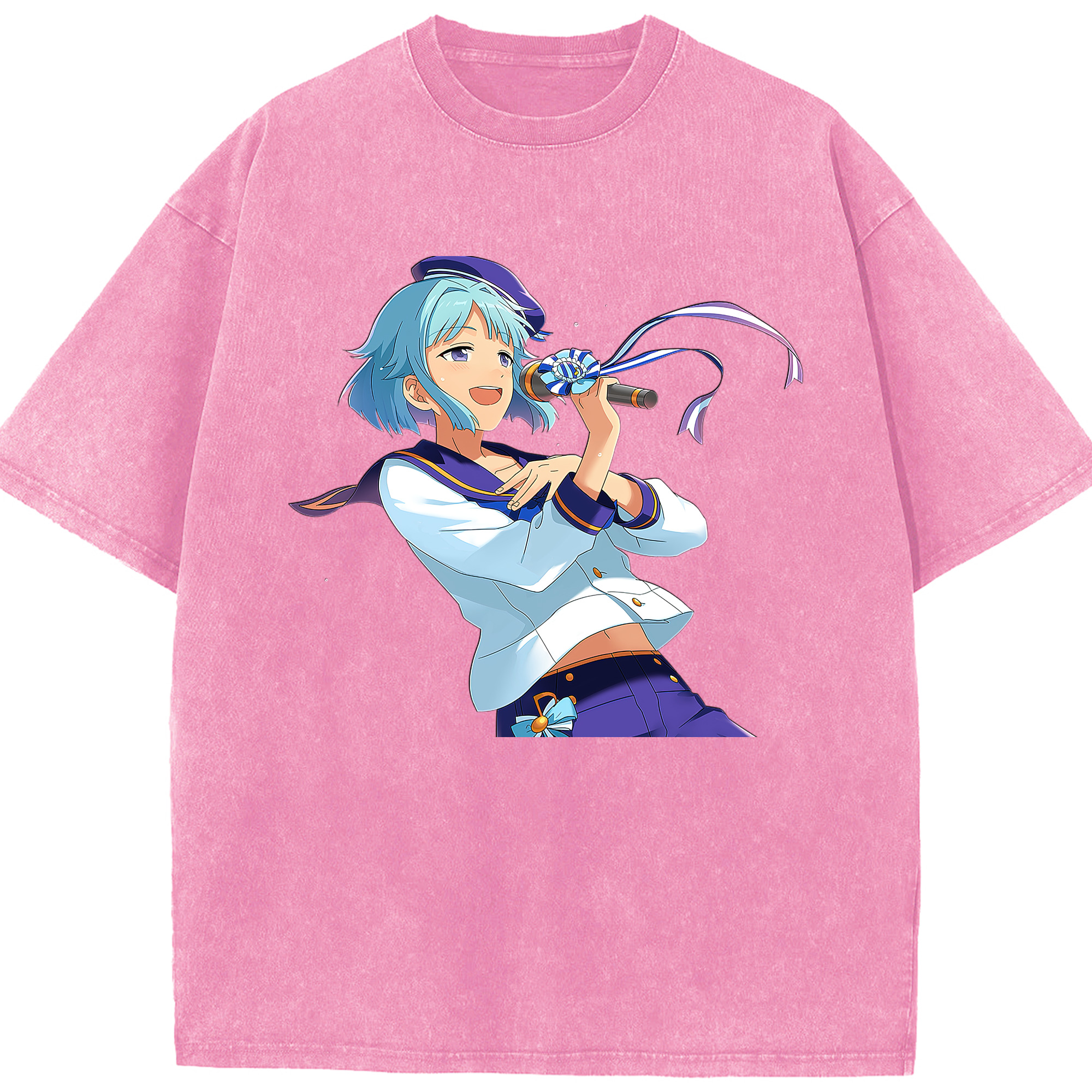 （画像用） あんさんぶるスターズ! Ensemble Stars 綿100% ヴィンテージ風 半袖Tシャツ（フロントプリント）